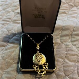 Gold Pendant Necklace by